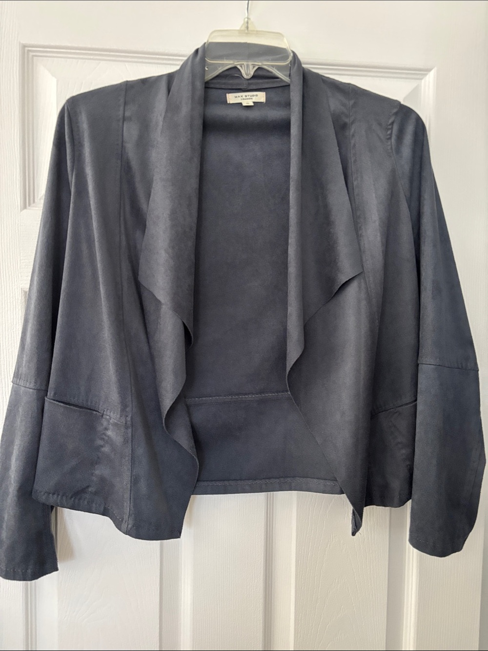 Sanctuary Women's Slate Open-Front Draped Jacket